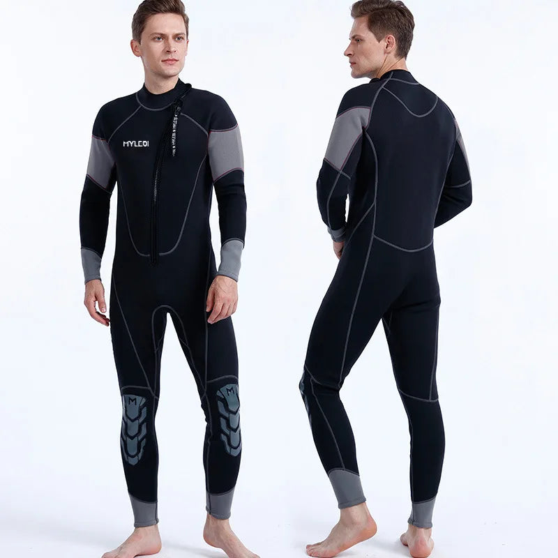 Neoprene Men's Wetsuit 3mm One Piece Diving Suit - Mark Enterprise Global