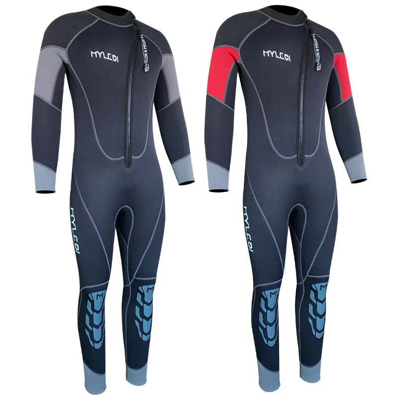 Neoprene Men's Wetsuit 3mm One Piece Diving Suit - Mark Enterprise Global