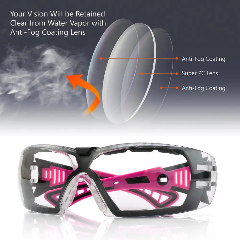 Safety Glasses Anti-Shock Goggles Eyewear Clear For Women&Mens - Mark Enterprise Global
