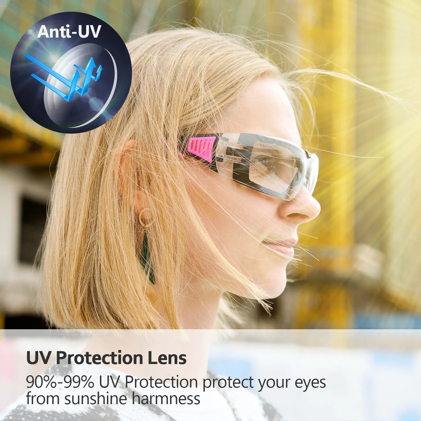 Safety Glasses Anti-Shock Goggles Eyewear Clear For Women&Mens - Mark Enterprise Global