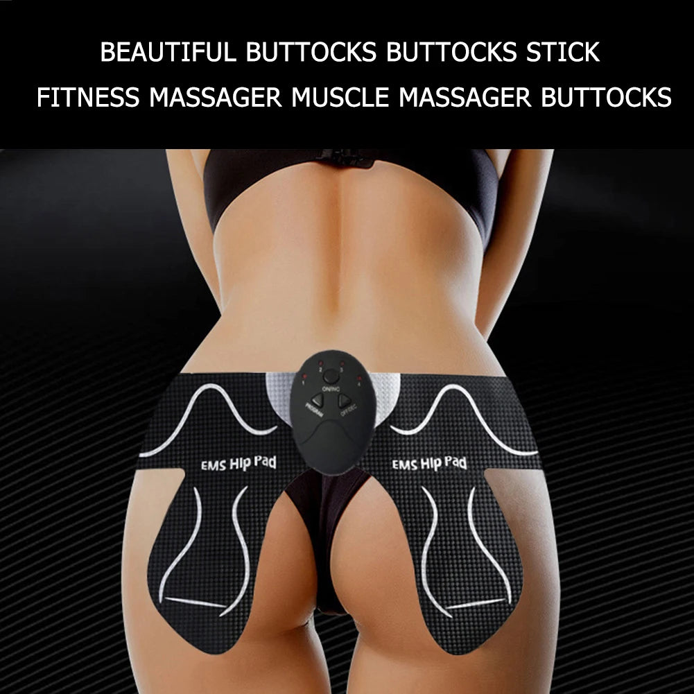 Hip Trainer Multi-functional Electric Vibration Muscle Stimulator Buttocks Toner