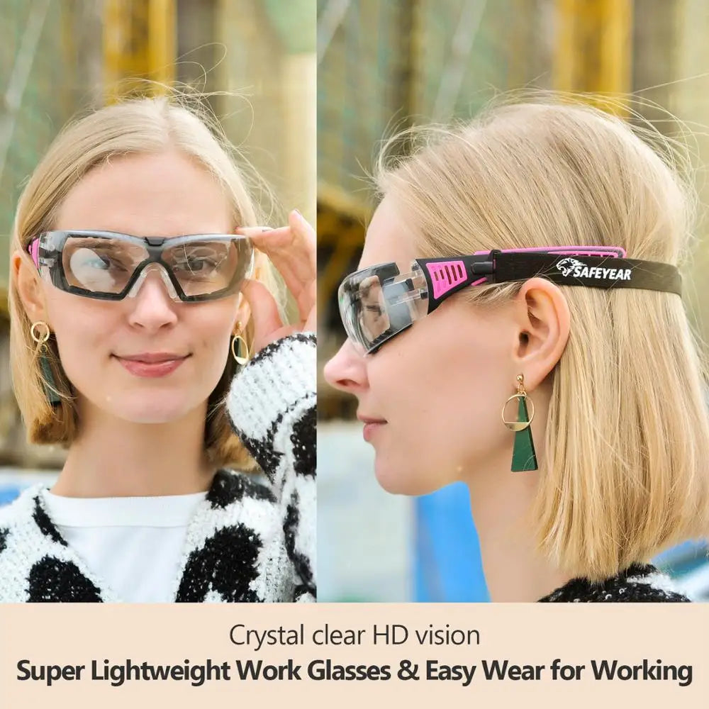 Safety Glasses Anti-Shock Goggles Eyewear Clear For Women&Mens - Mark Enterprise Global