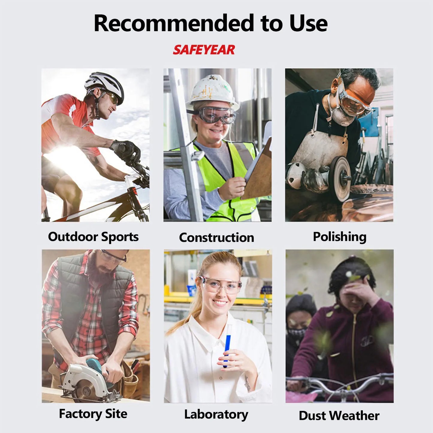 Safety Glasses Seal Eye Protection Goggles Anti-Scratch - Mark Enterprise Global
