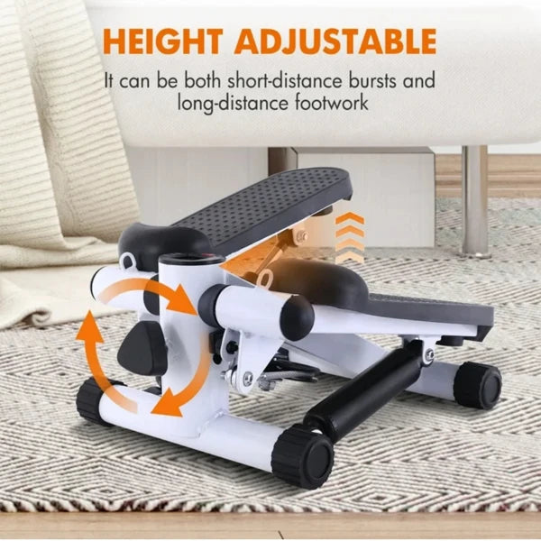 Stair Climber Stepper Exercise Machine with Resistance Bands