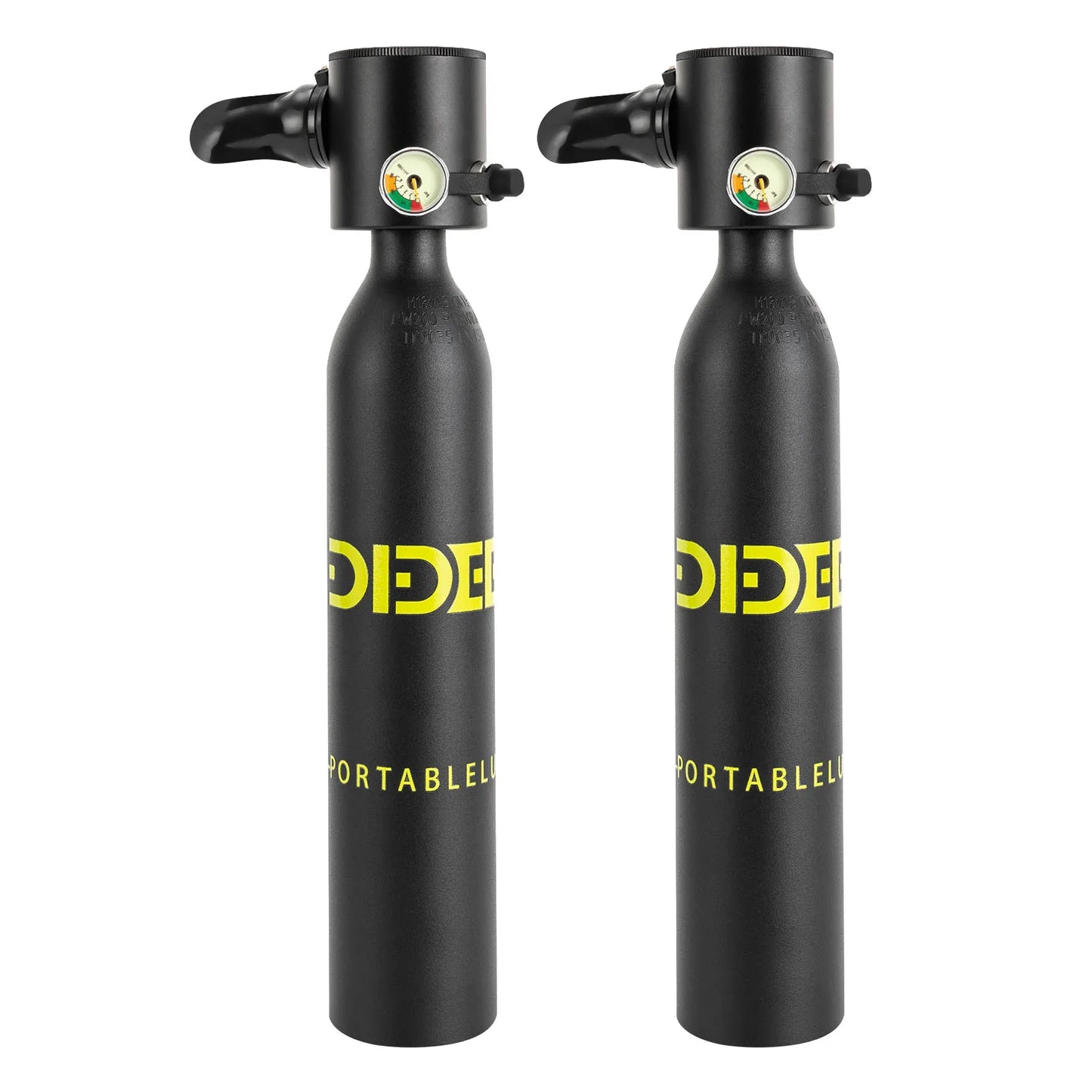 0.5L Oxygen Tank Underwater Breath 2 * Mini Scuba Diving Case, Diving Tank Kit 0.5L Capacity 5-10min - Mark Enterprise Global