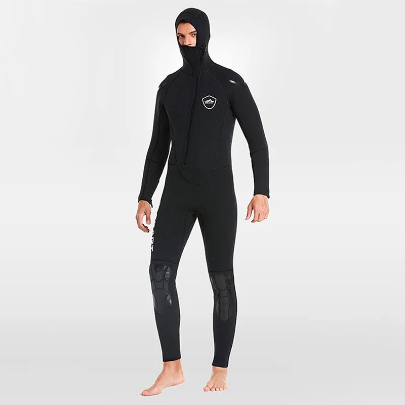 5MM Neoprene Wetsuit Hooded Knee Pads Diving Suit - Mark Enterprise Global