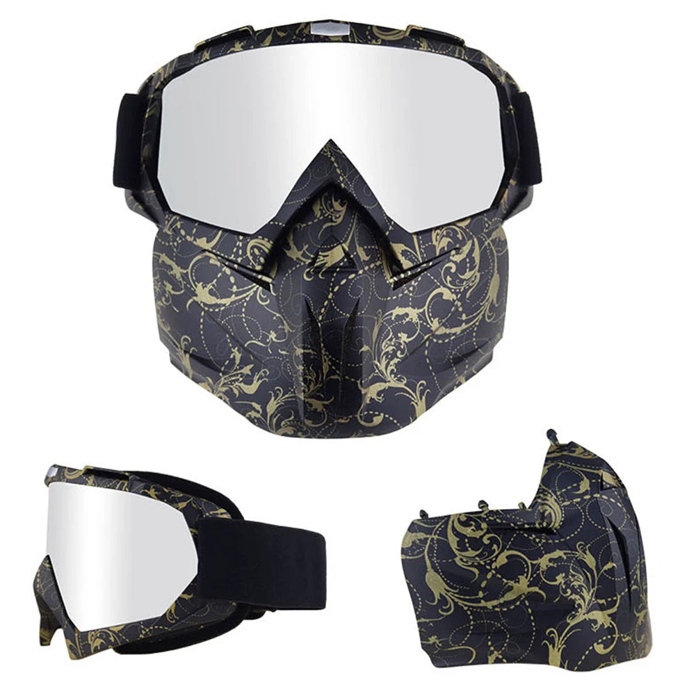 Skiing Sunglasses with Removable Face Mask - Mark Enterprise Global
