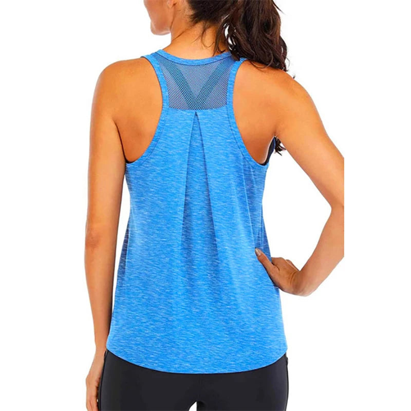 Women Loose Fit Gym Crop Tank - Mark Enterprise Global