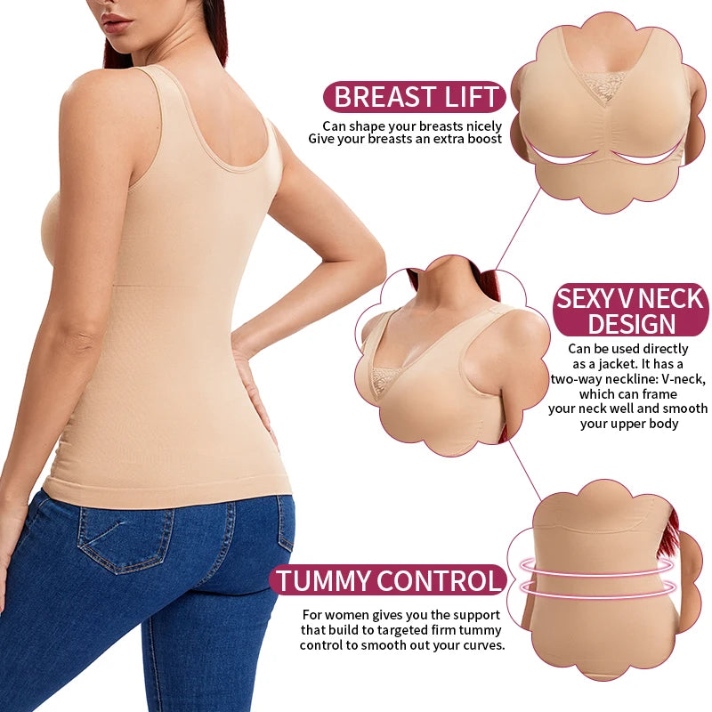 Women’s Shapewearr Tank Tops Body Shaper Slimming Camisole - Mark Enterprise Global