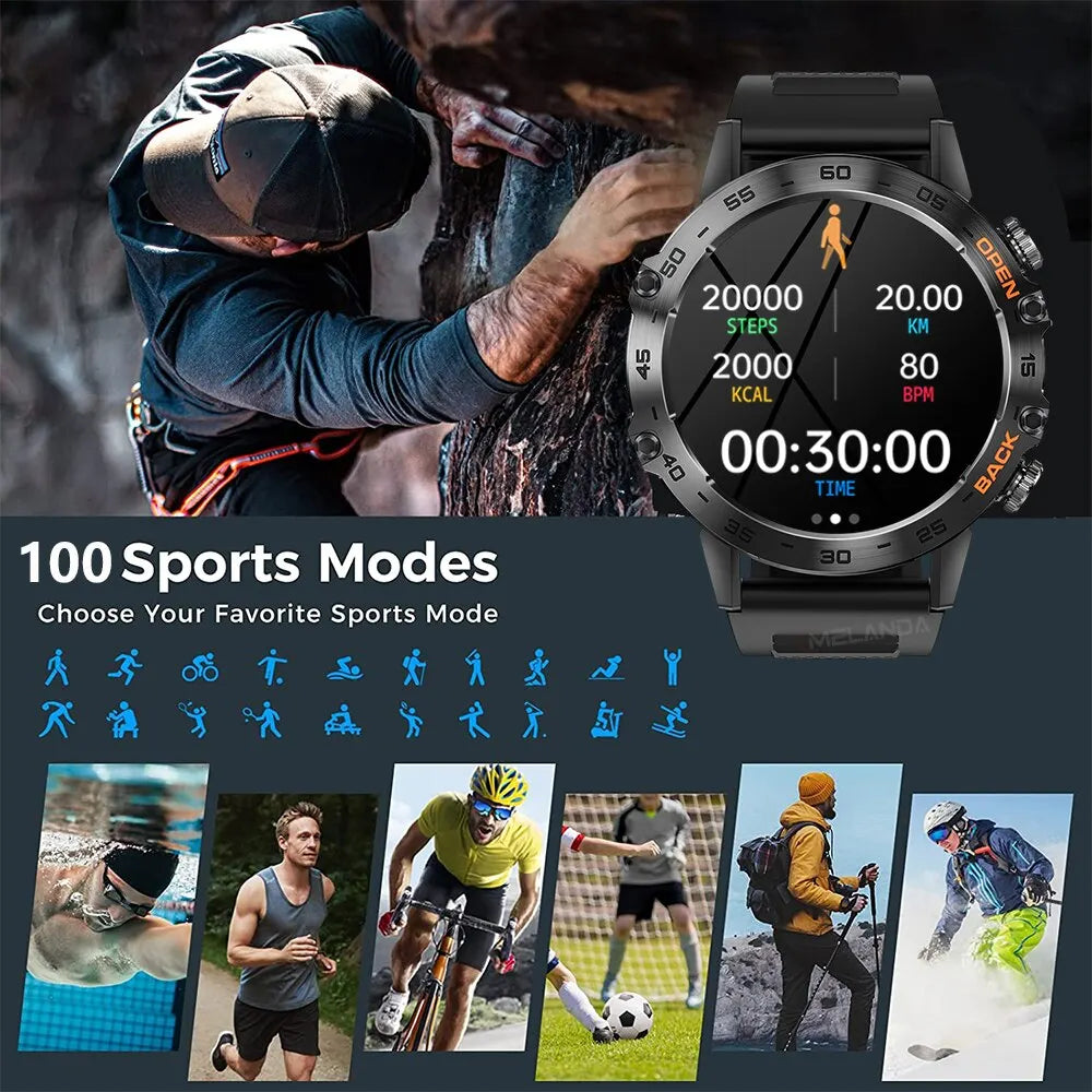 1.39" Bluetooth Smart Watch Men for Android IOS