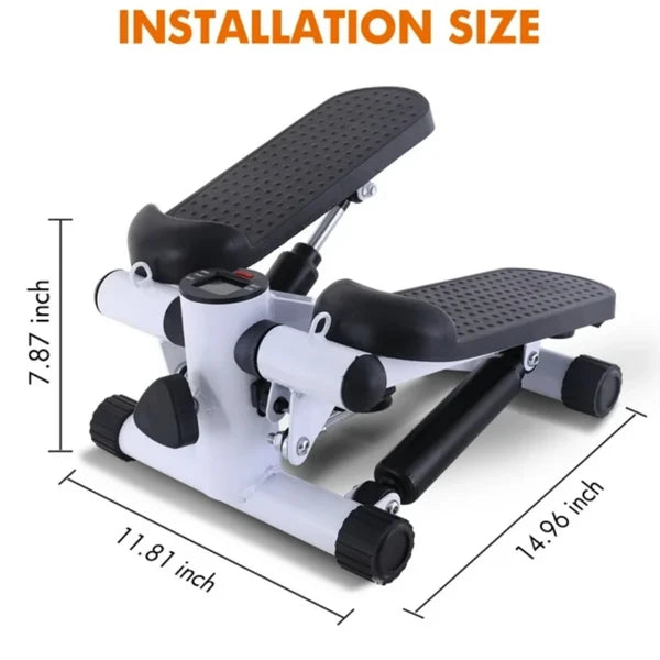 Stair Climber Stepper Exercise Machine with Resistance Bands