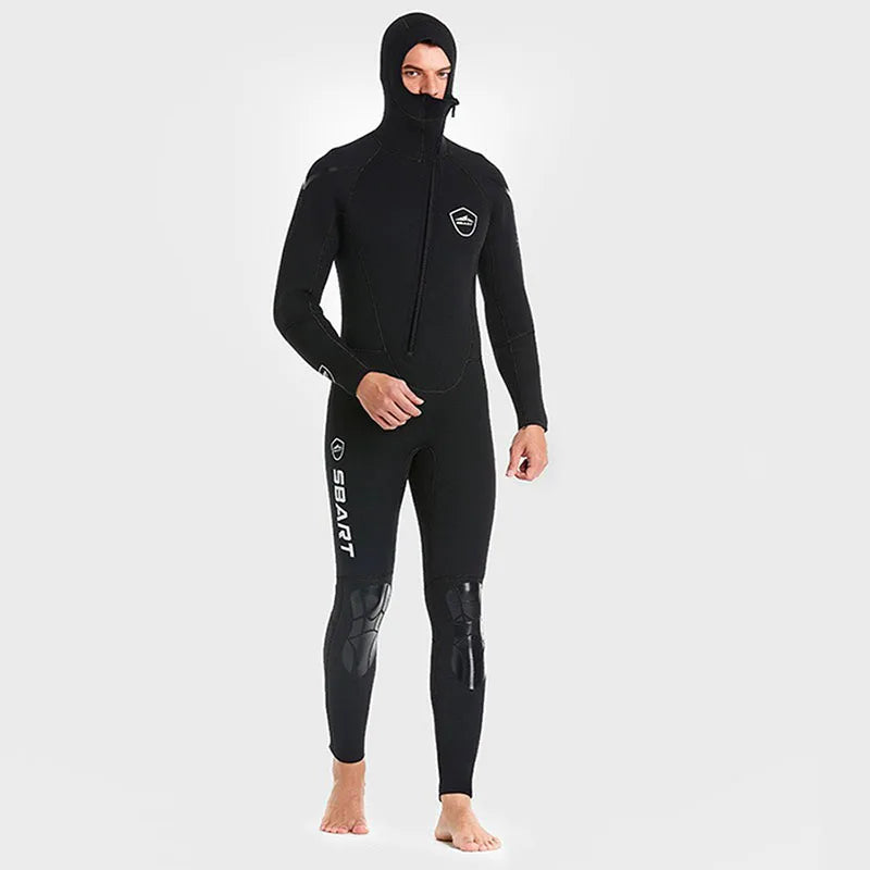 5MM Neoprene Wetsuit Hooded Knee Pads Diving Suit - Mark Enterprise Global