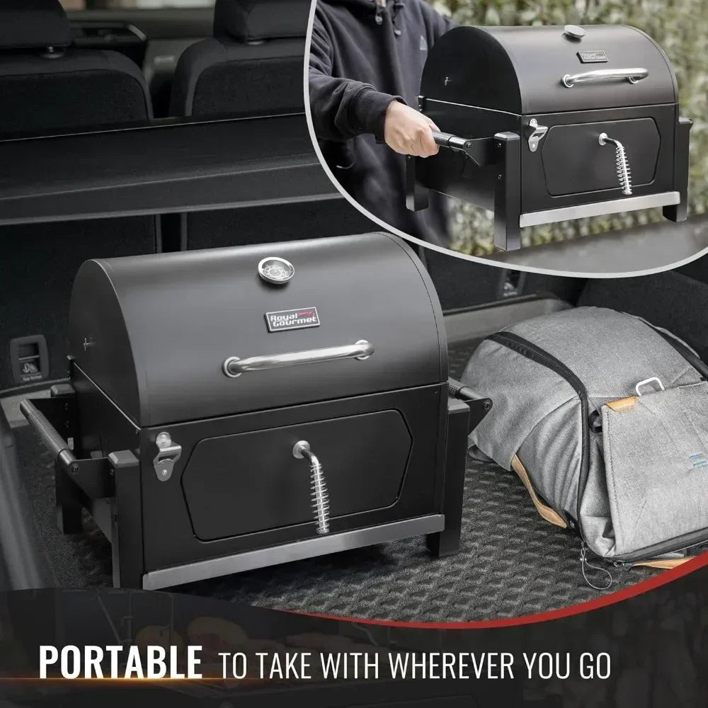 Portable Charcoal Grill,Compact Outdoor Tabletop