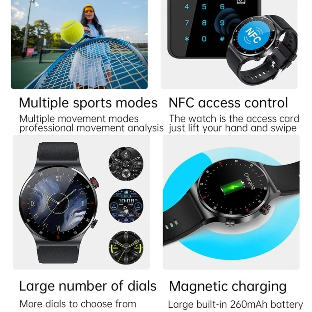 Business Men Bluetooth Waterproof Smartwatch