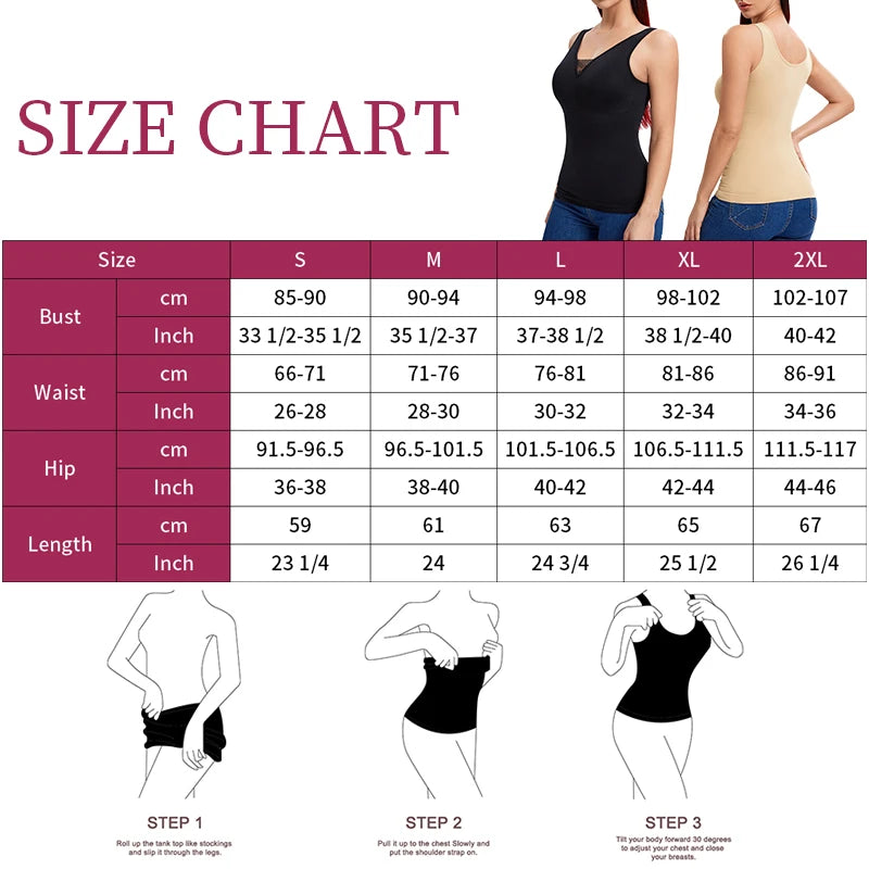 Women’s Shapewearr Tank Tops Body Shaper Slimming Camisole - Mark Enterprise Global