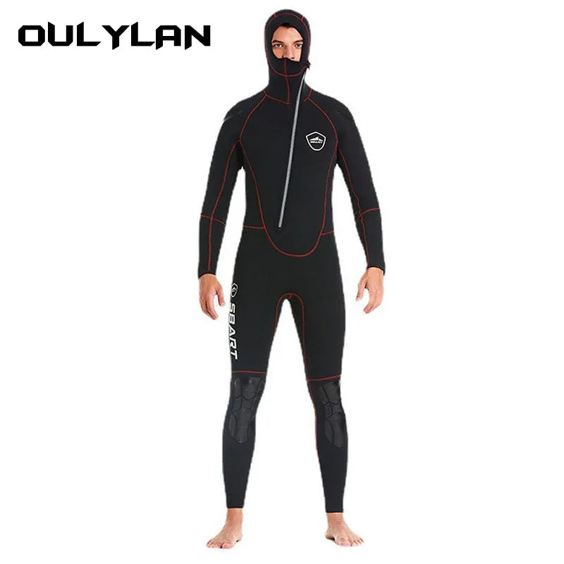 5MM Neoprene Wetsuit Hooded Knee Pads Diving Suit - Mark Enterprise Global