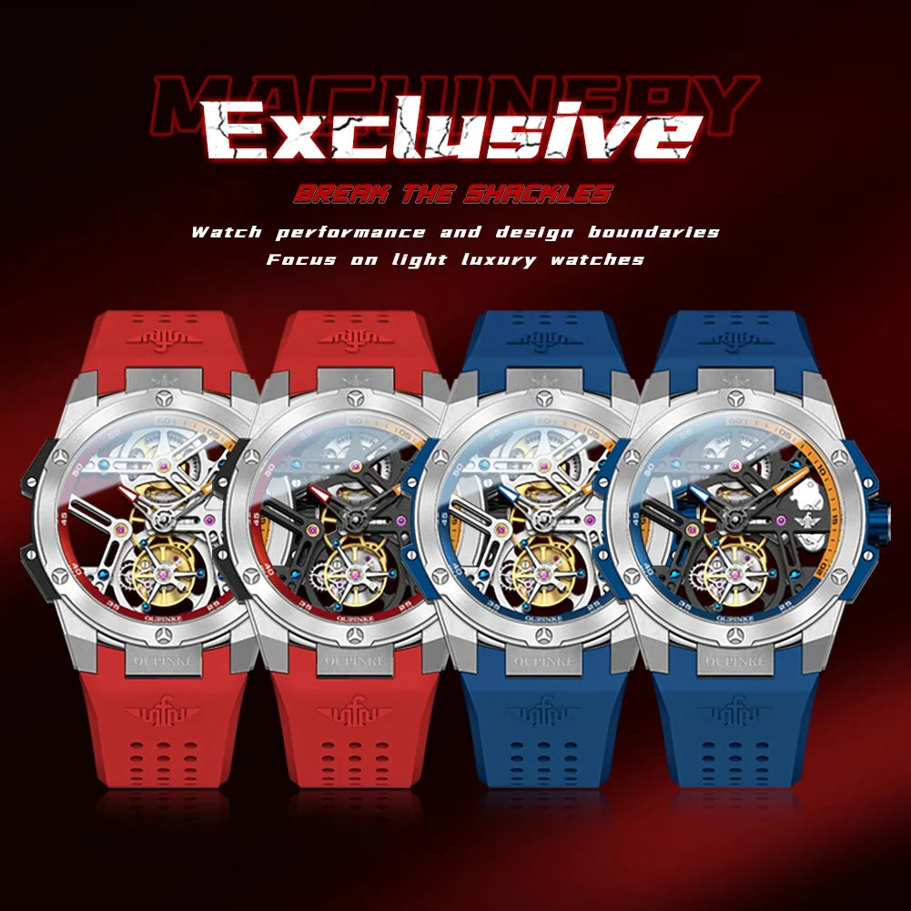 Luxury Men's Watch Waterproof Silicone Strap