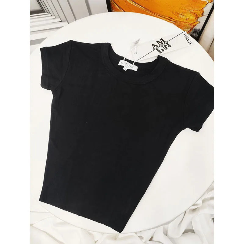 Crop Tops Women T-shirts Short Sleeve - Mark Enterprise Global