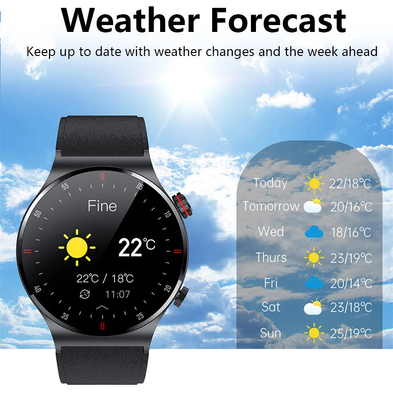 Business Men Bluetooth Waterproof Smartwatch