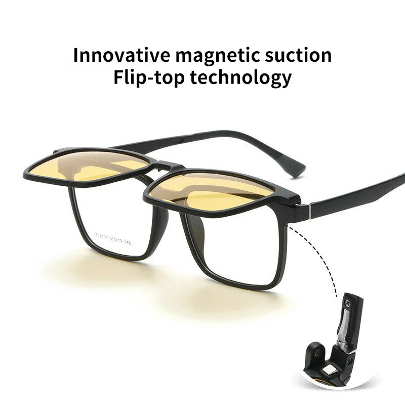 Flip-up Magnetic Clip-on Prescription Glasses Men Women - Mark Enterprise Global