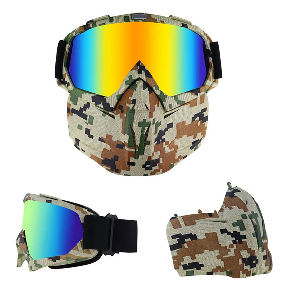 Skiing Sunglasses with Removable Face Mask - Mark Enterprise Global