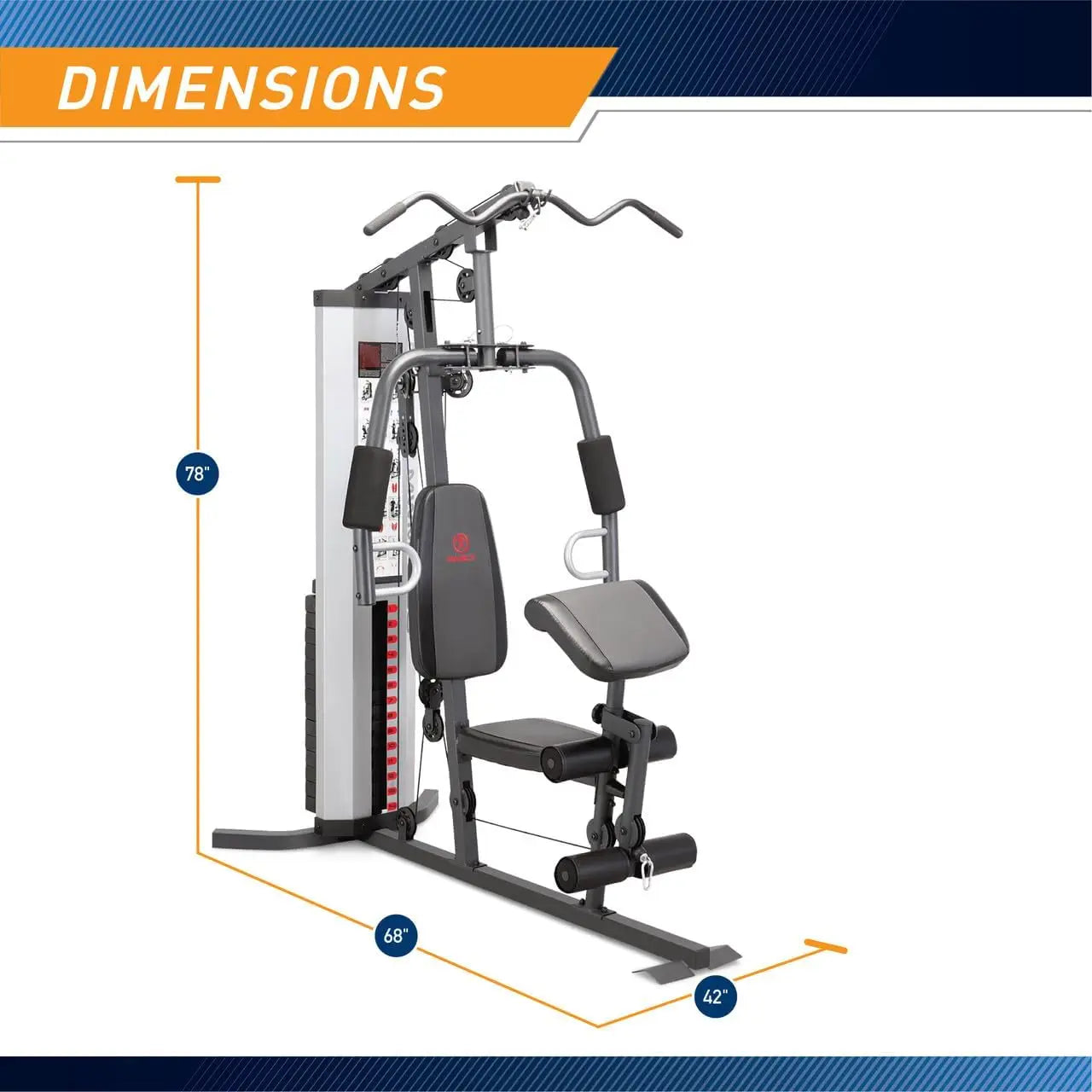 Multifunction 150lb Weight Stack Machine fitness equipment - Mark Enterprise Global
