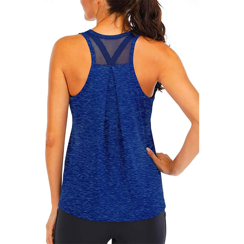 Women Loose Fit Gym Crop Tank - Mark Enterprise Global
