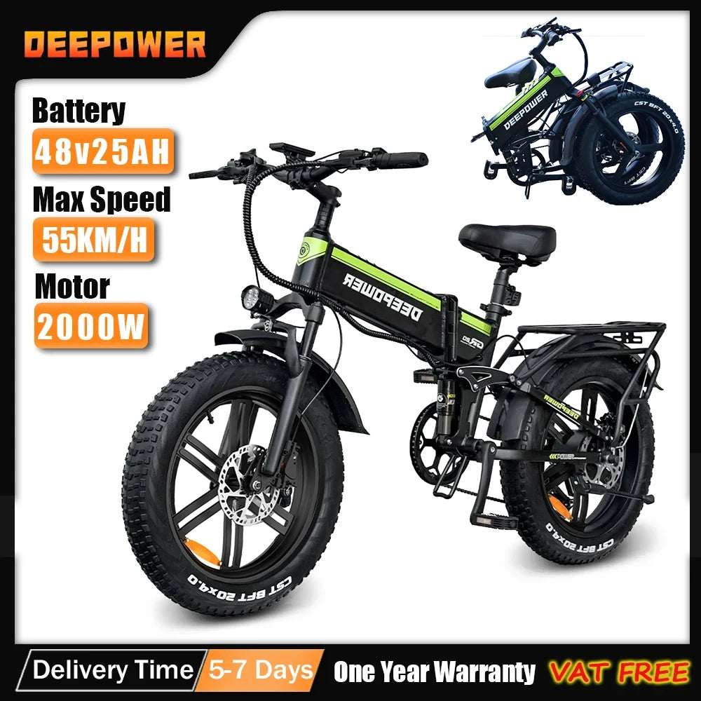 2000W Adults Electric Bike Bicycle 48V 25AH - Mark Enterprise Global