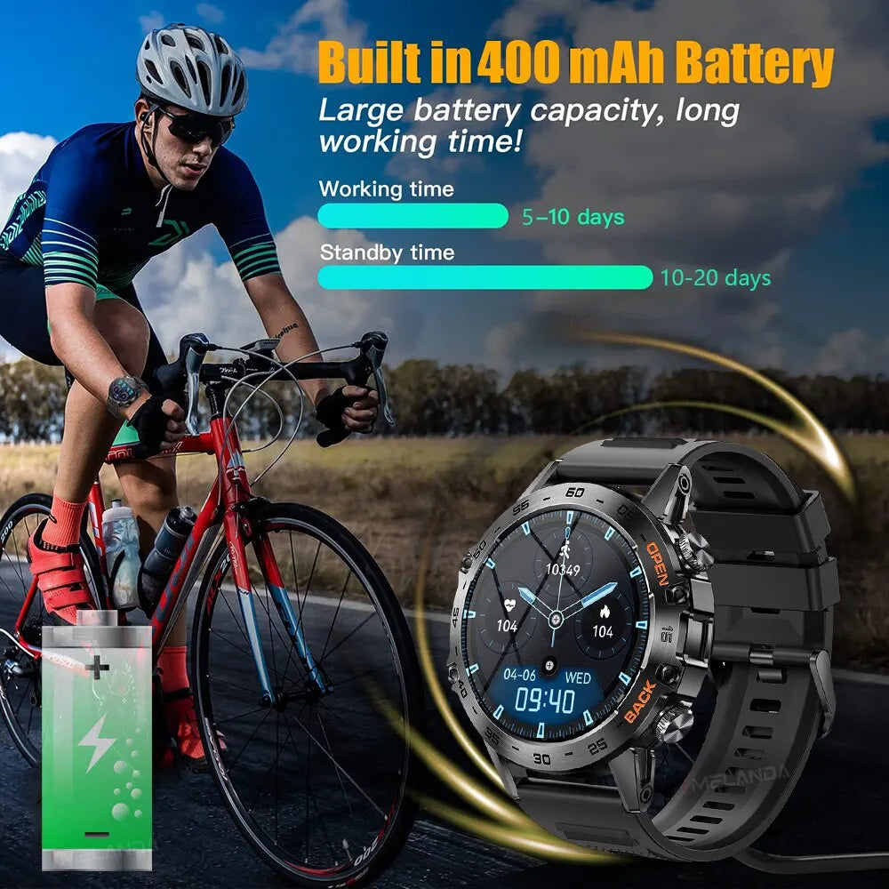 1.39" Bluetooth Smart Watch Men for Android IOS
