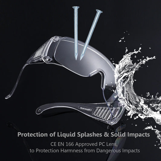 Safety Glasses -Splash Resistant, Waterproof