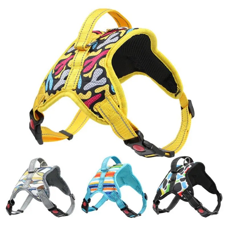 Dog Harness Adjustable, Reflective Pet Harness Vest For Small to Large Dog