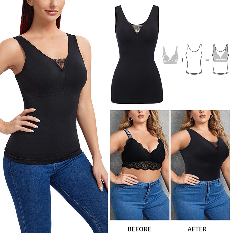 Women’s Shapewearr Tank Tops Body Shaper Slimming Camisole - Mark Enterprise Global 		