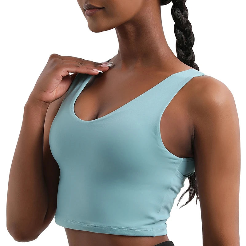 Women Yoga Top Sports Bra