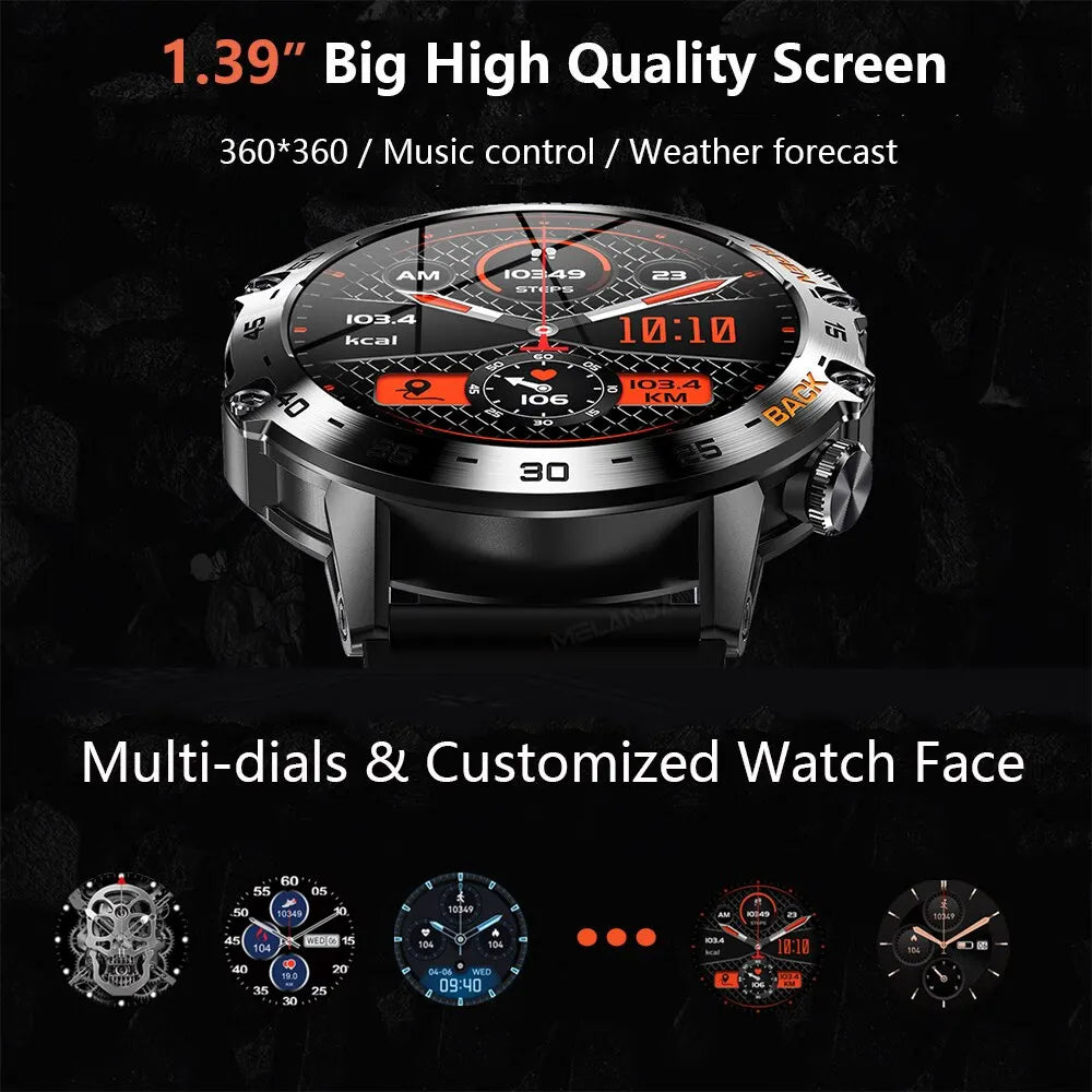 1.39" Bluetooth  Smart Watch Men  for Android IOS