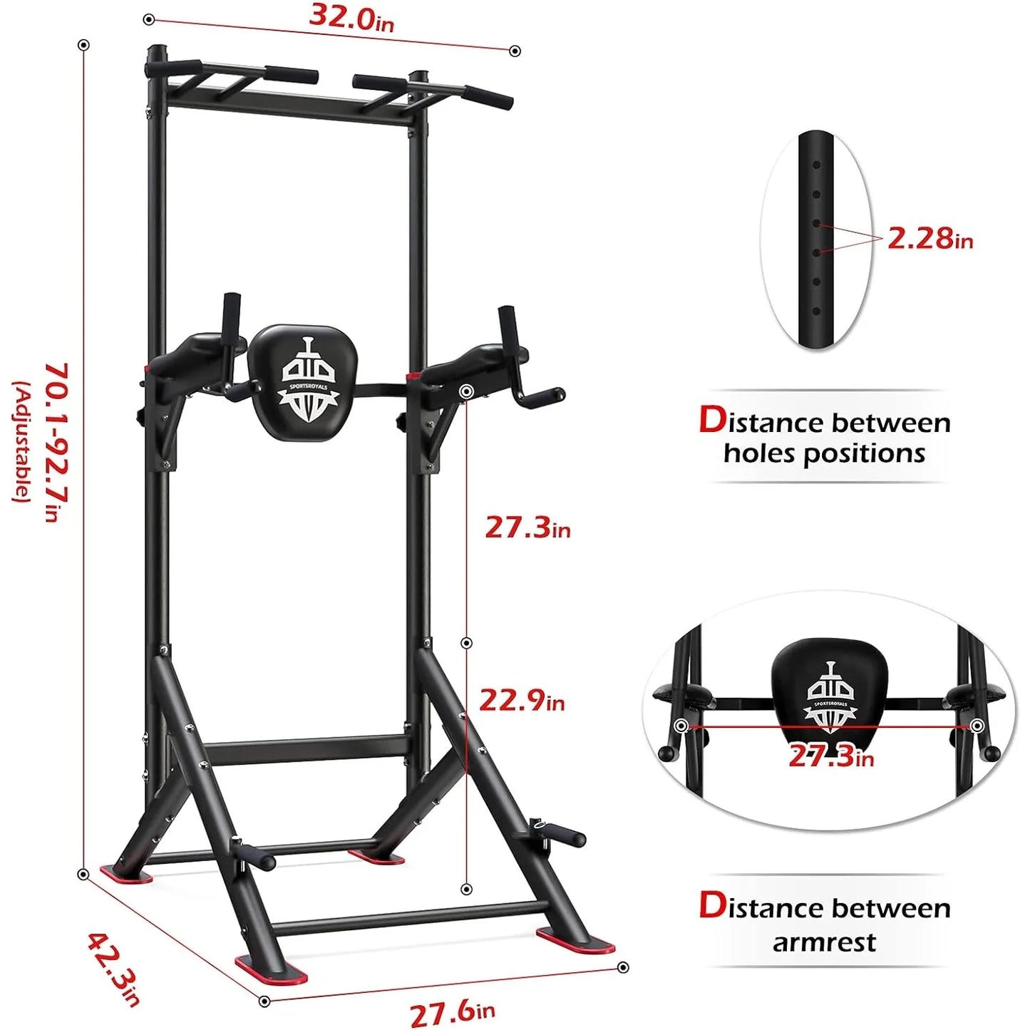 Pull Up Dip Station Multi-Function