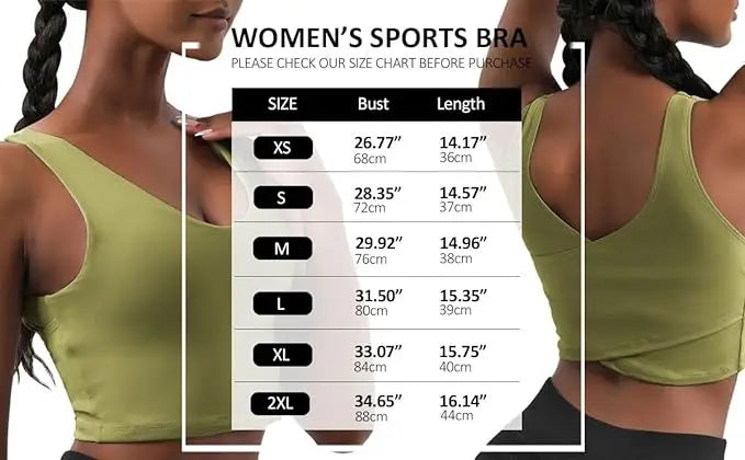 Women Yoga Top Sports Bra