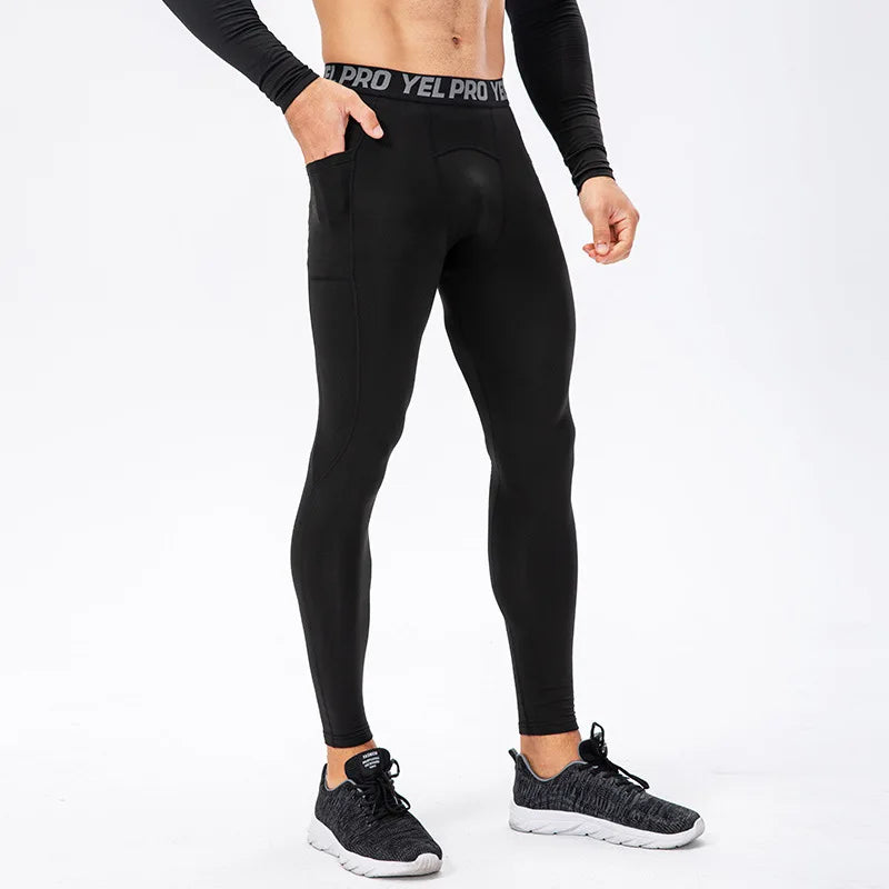 Mens Tight Gym Compression Pants